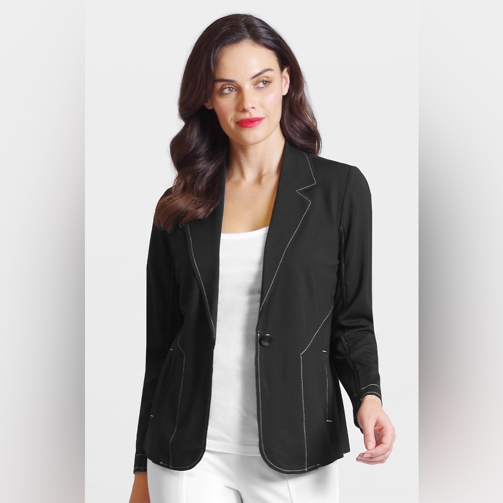 Peace of Cloth Mason Paramount Knit Jacket Blazer Black XS